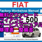 修理事例 フロントガラス ヒビ 飛び石修理 フィアット 500C 500X スポーツ/クラブ サービスマニュアル